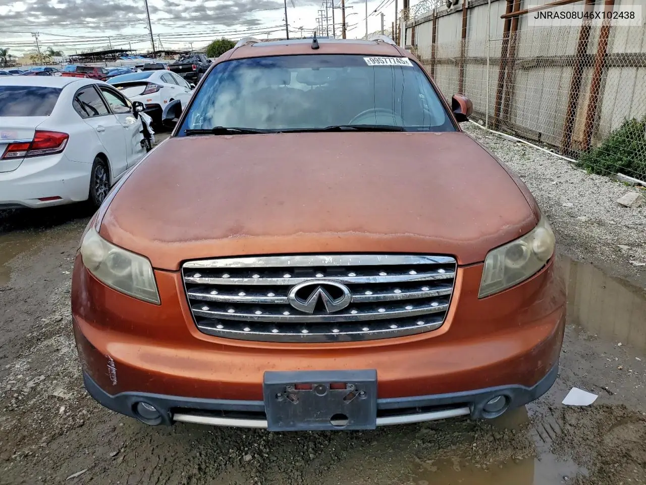 2006 Infiniti Fx35 VIN: JNRAS08U46X102438 Lot: 99577745
