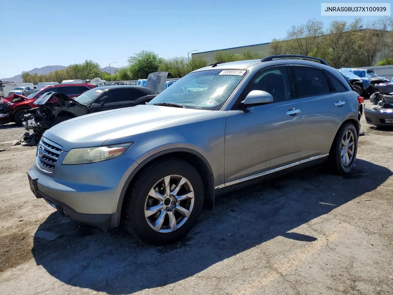 2007 Infiniti Fx35 Base VIN: JNRAS08U37X100939 Lot: 58989926