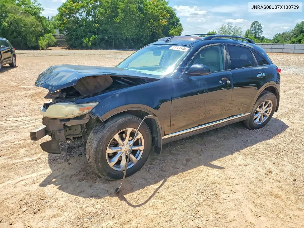 2007 Infiniti Fx35 Base VIN: JNRAS08U37X100729 Lot: 61111946