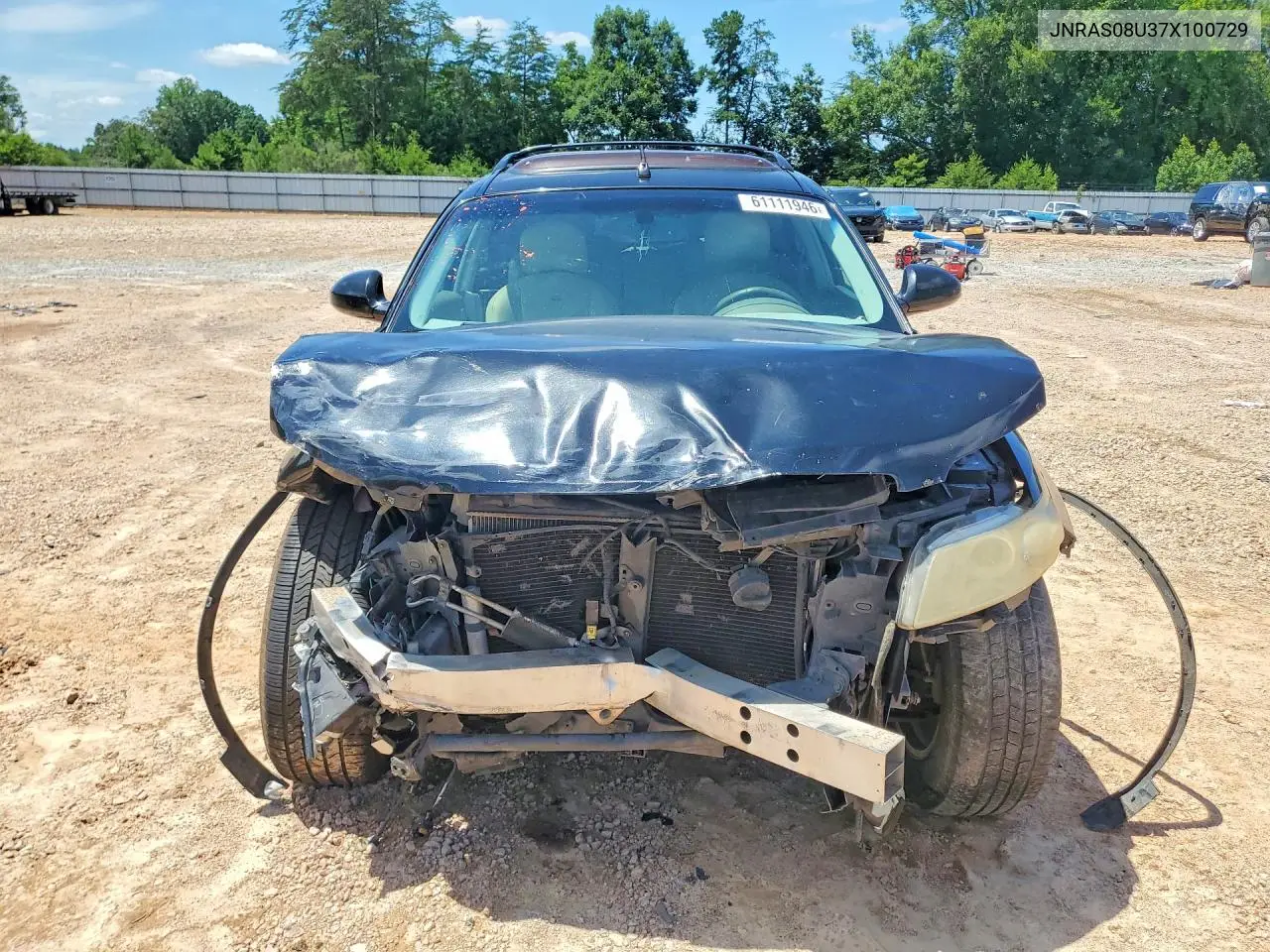 2007 Infiniti Fx35 Base VIN: JNRAS08U37X100729 Lot: 61111946