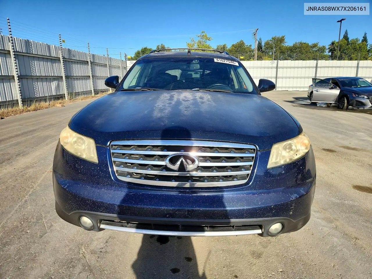2007 Infiniti Fx35 Base VIN: JNRAS08WX7X206161 Lot: 61627546