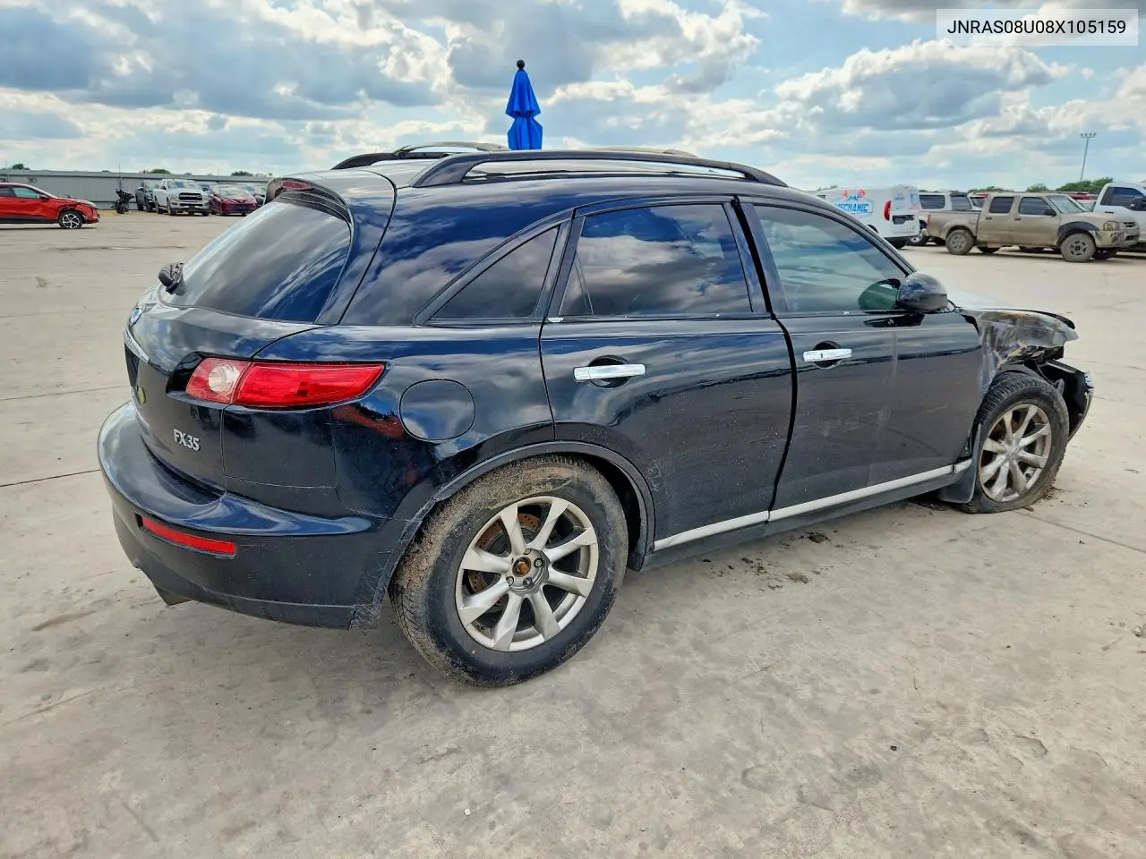 2008 Infiniti Fx35 Base VIN: JNRAS08U08X105159 Lot: 53022626