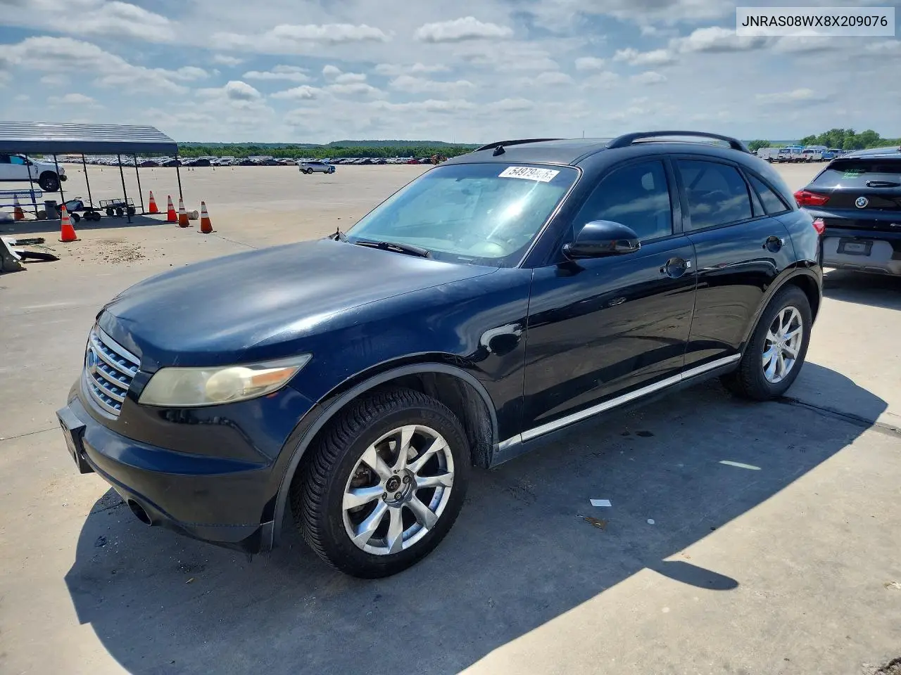 2008 Infiniti Fx35 Base VIN: JNRAS08WX8X209076 Lot: 54979466