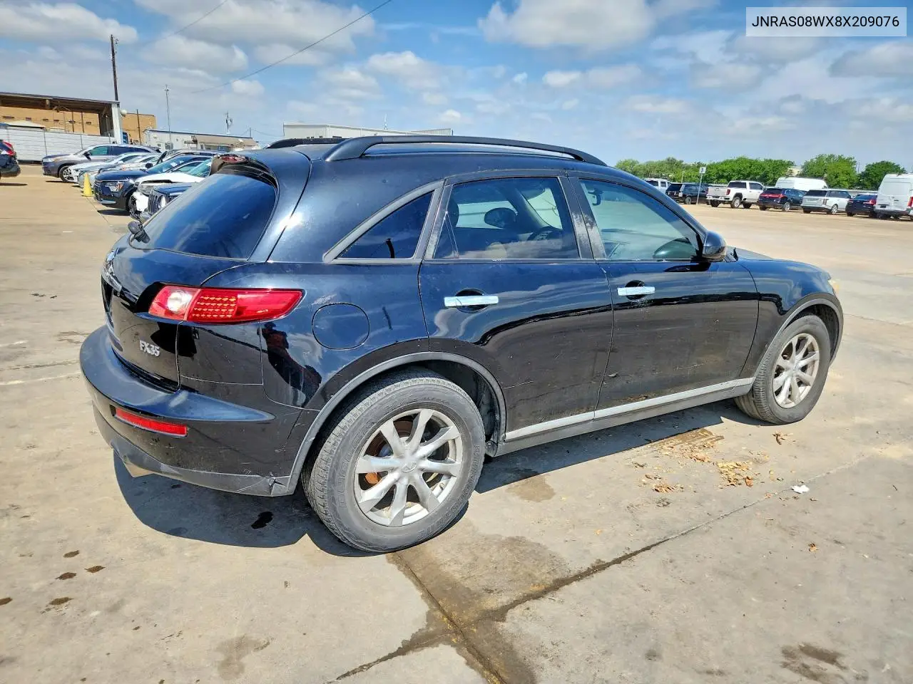 2008 Infiniti Fx35 Base VIN: JNRAS08WX8X209076 Lot: 54979466