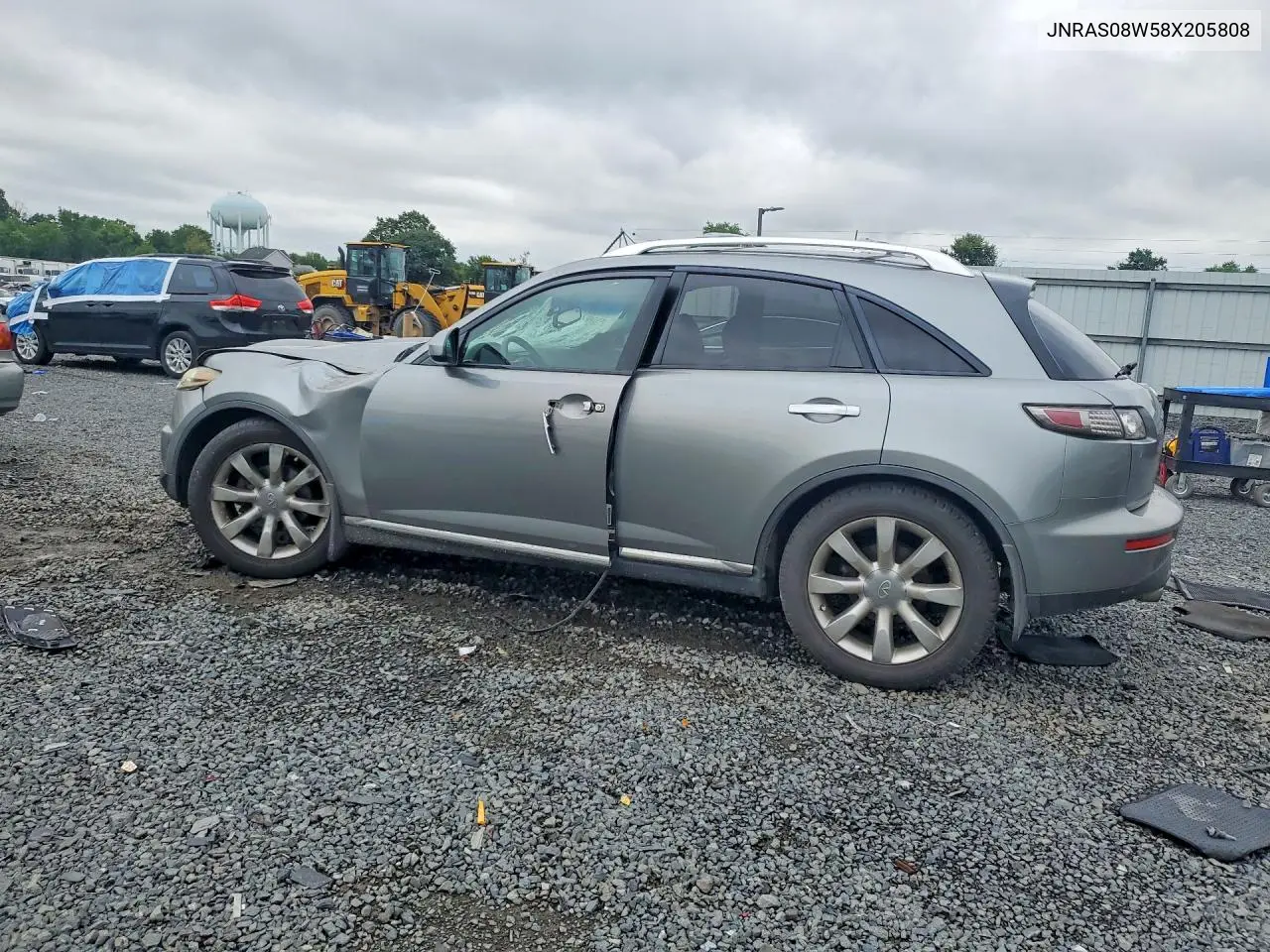 2008 Infiniti Fx35 Base VIN: JNRAS08W58X205808 Lot: 60146716