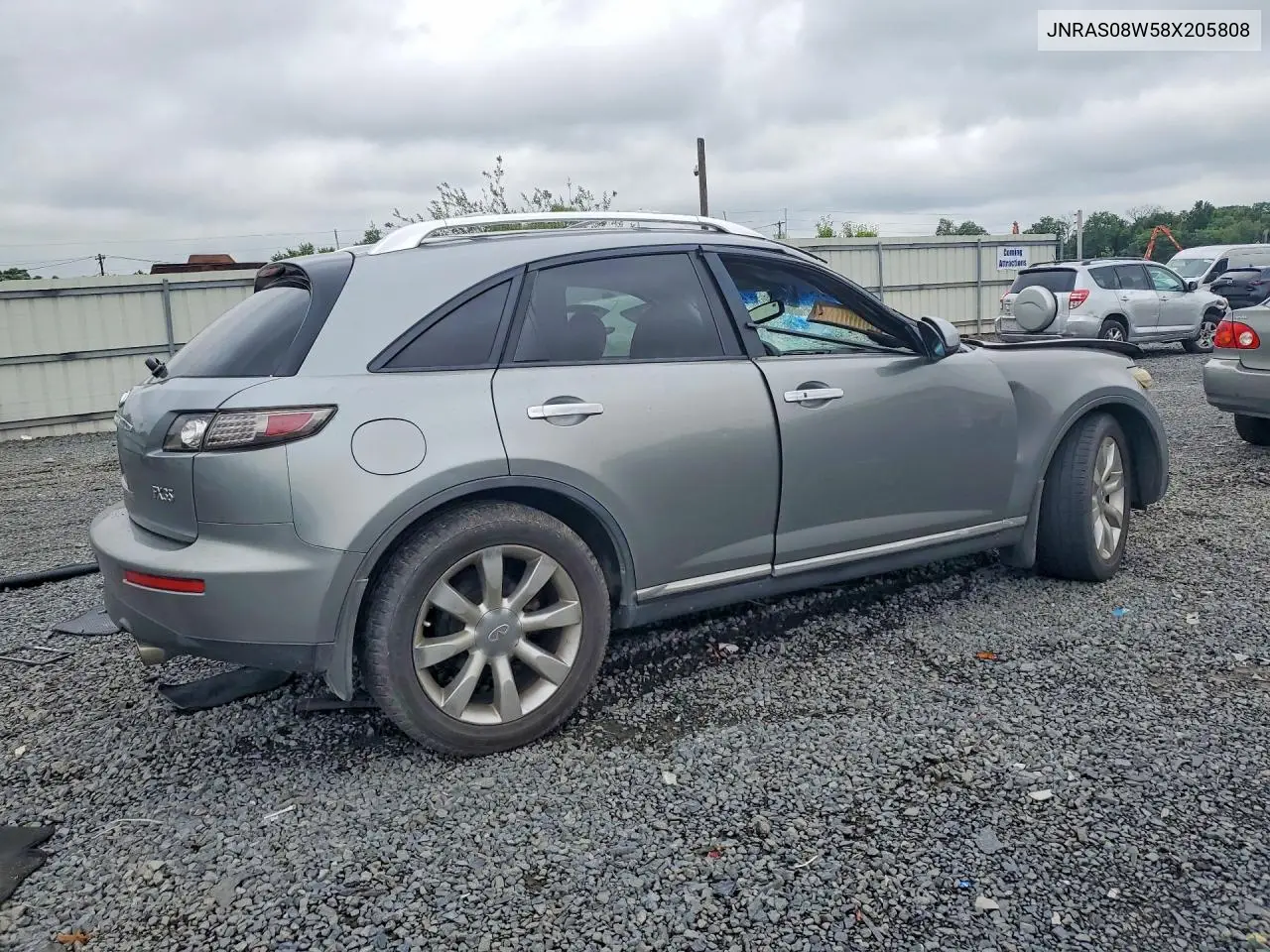2008 Infiniti Fx35 Base VIN: JNRAS08W58X205808 Lot: 60146716