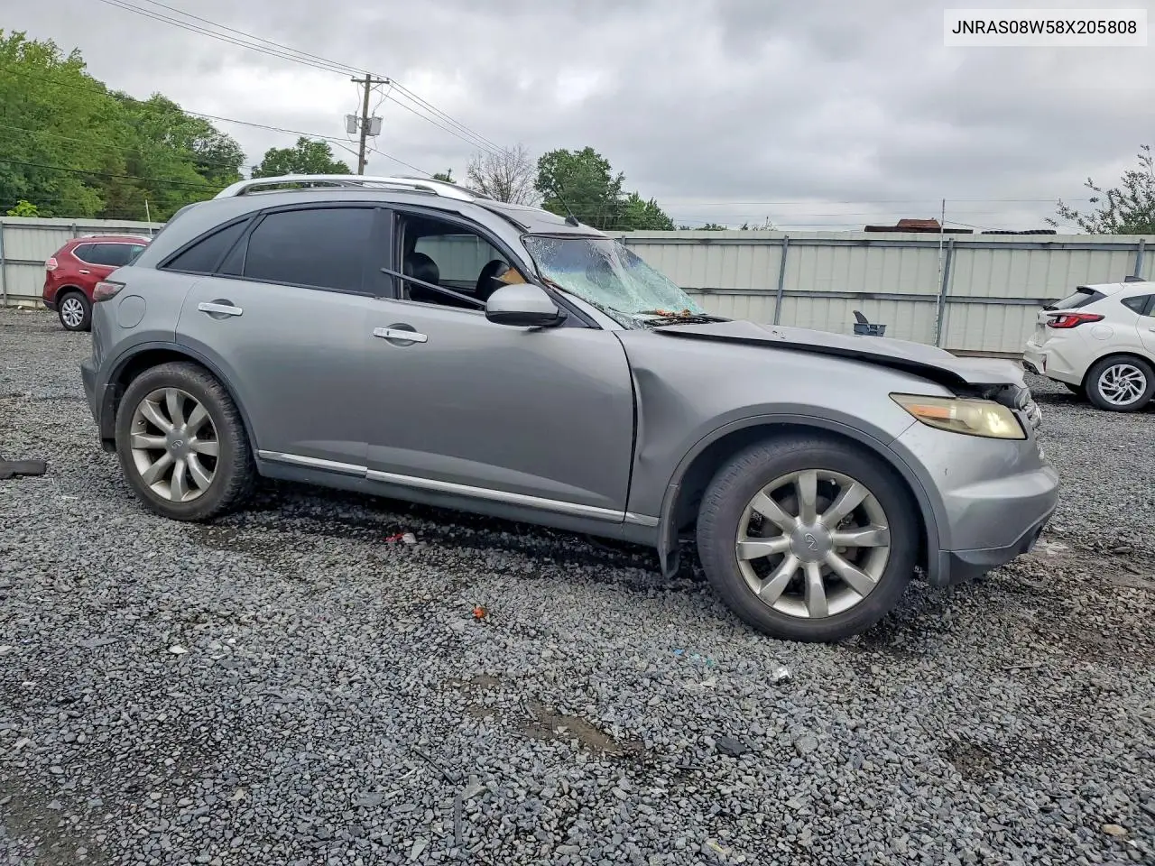 2008 Infiniti Fx35 Base VIN: JNRAS08W58X205808 Lot: 60146716