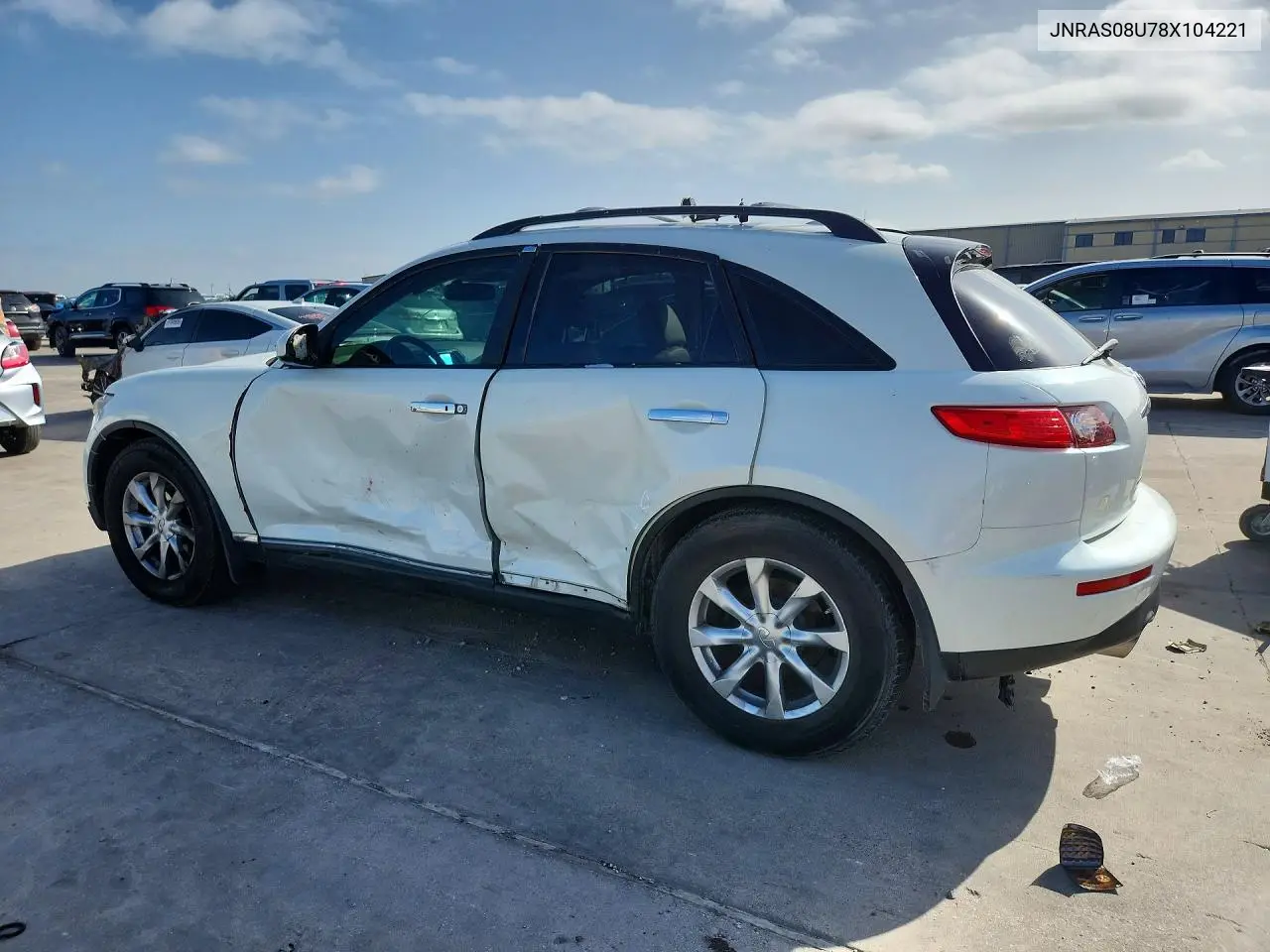2008 Infiniti Fx35 Base VIN: JNRAS08U78X104221 Lot: 61243366