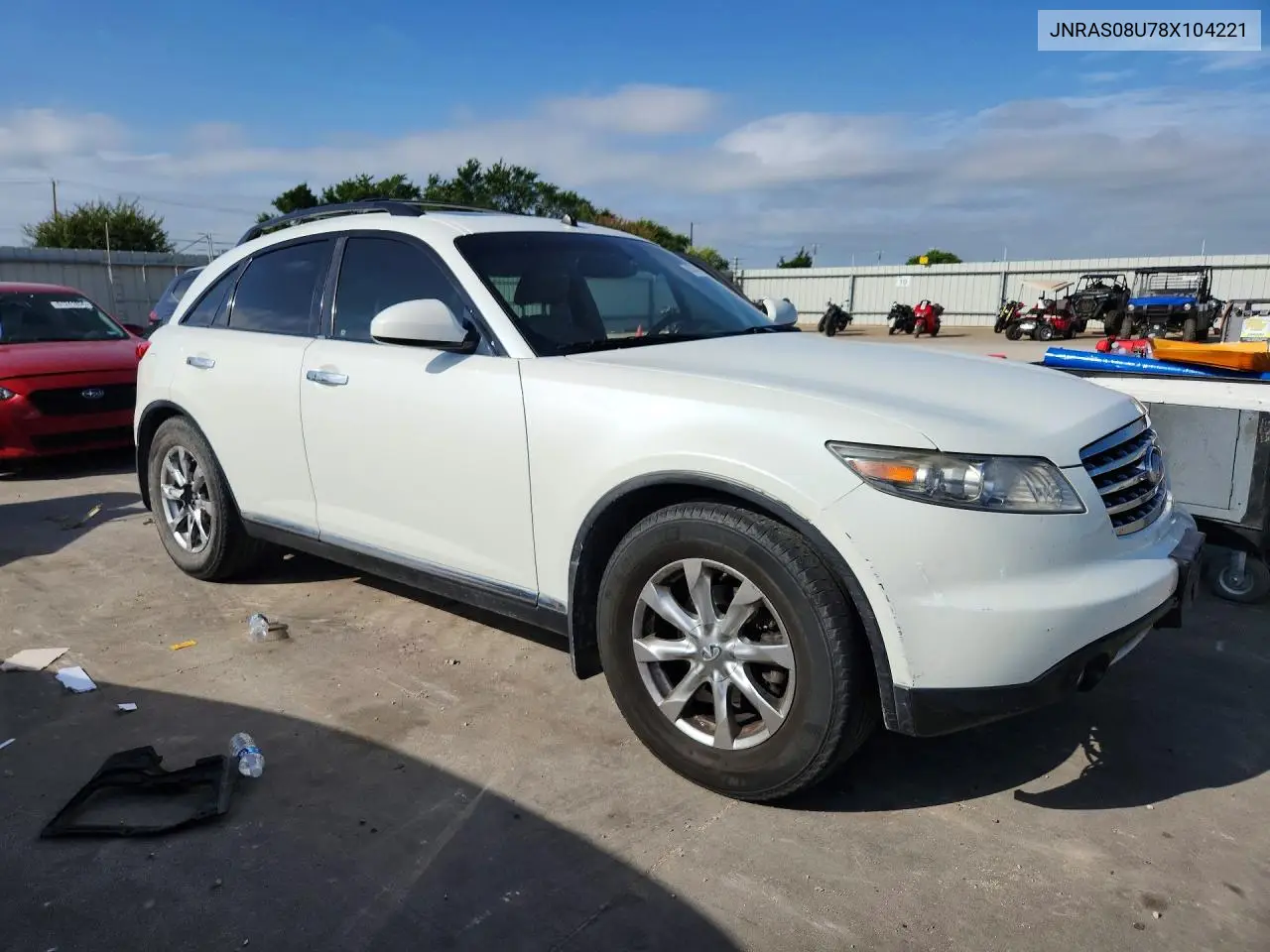 2008 Infiniti Fx35 Base VIN: JNRAS08U78X104221 Lot: 61243366