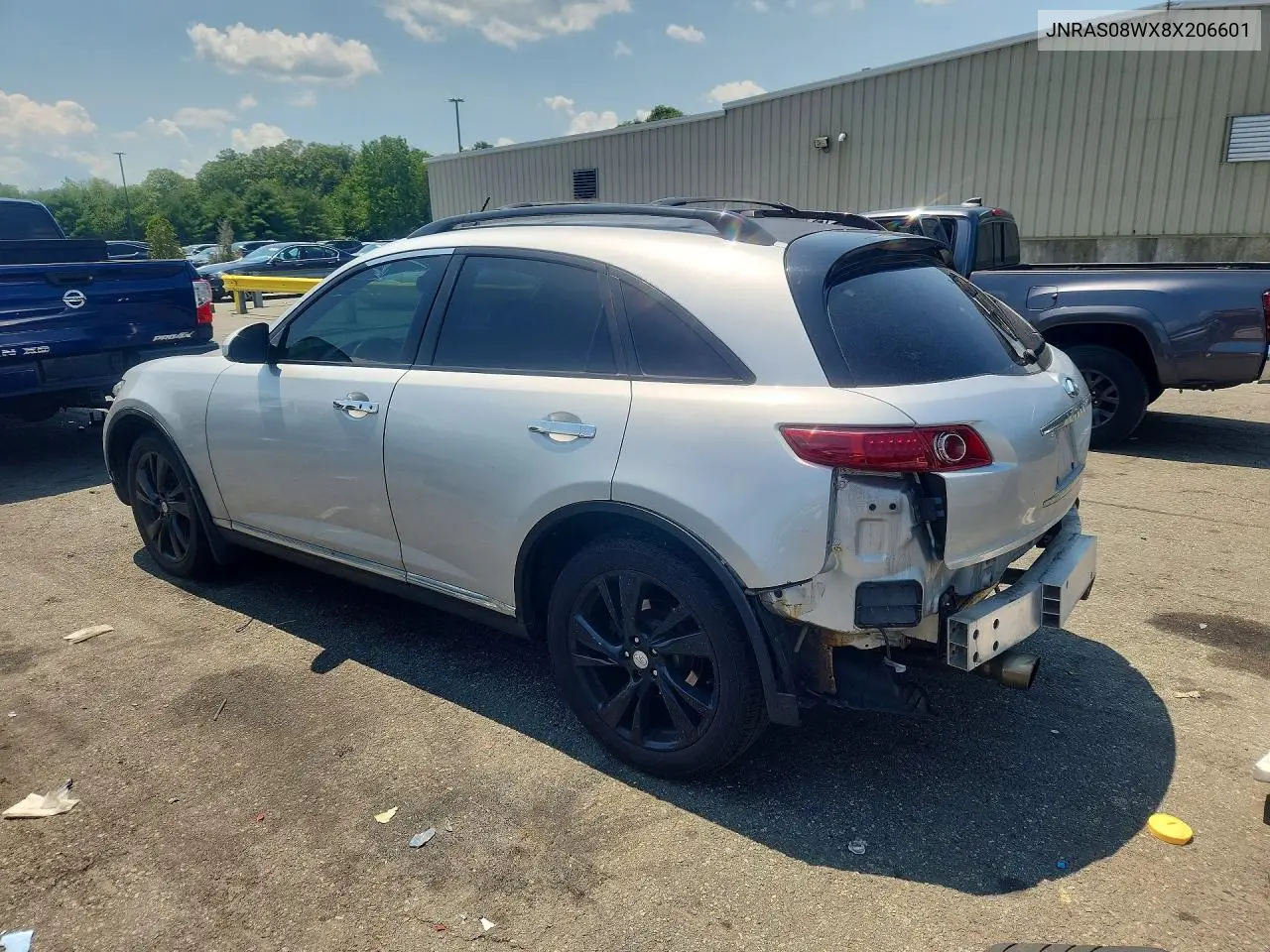 2008 Infiniti Fx35 VIN: JNRAS08WX8X206601 Lot: 85456995