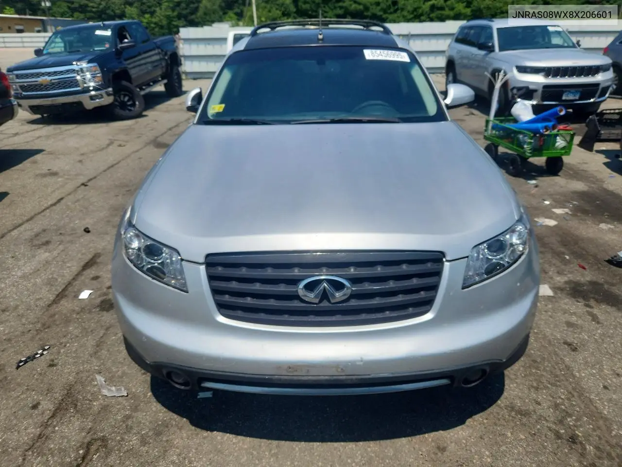 2008 Infiniti Fx35 VIN: JNRAS08WX8X206601 Lot: 85456995