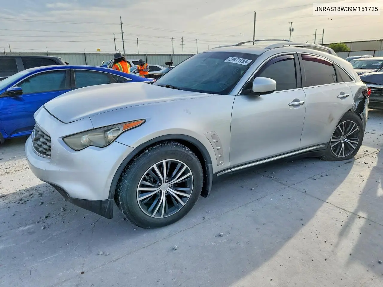 2009 Infiniti Fx35 Base VIN: JNRAS18W39M151725 Lot: 59074186