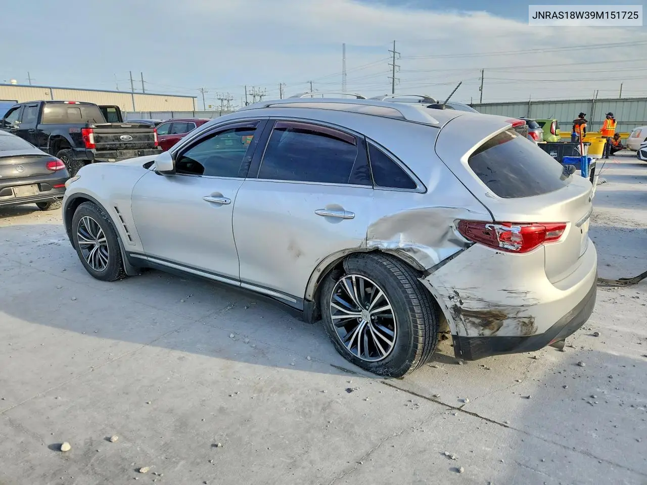 2009 Infiniti Fx35 Base VIN: JNRAS18W39M151725 Lot: 59074186