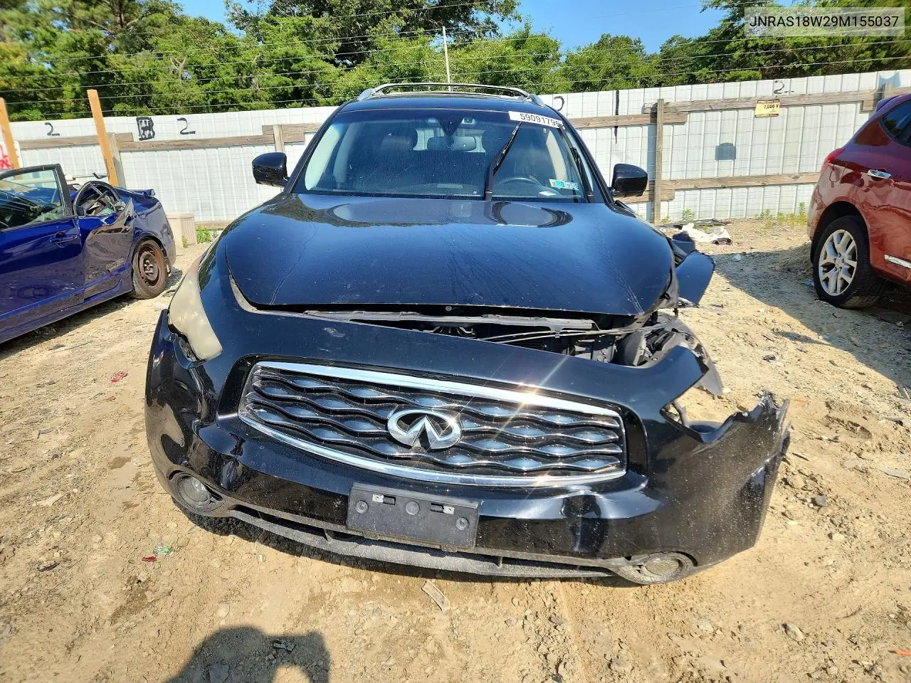 2009 Infiniti Fx35 Base VIN: JNRAS18W29M155037 Lot: 59091796