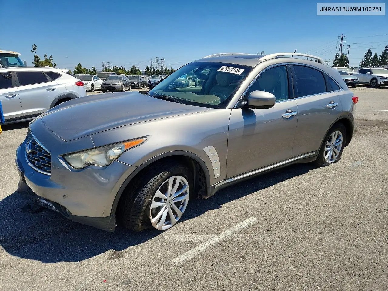 2009 Infiniti Fx35 Base VIN: JNRAS18U69M100251 Lot: 59725786