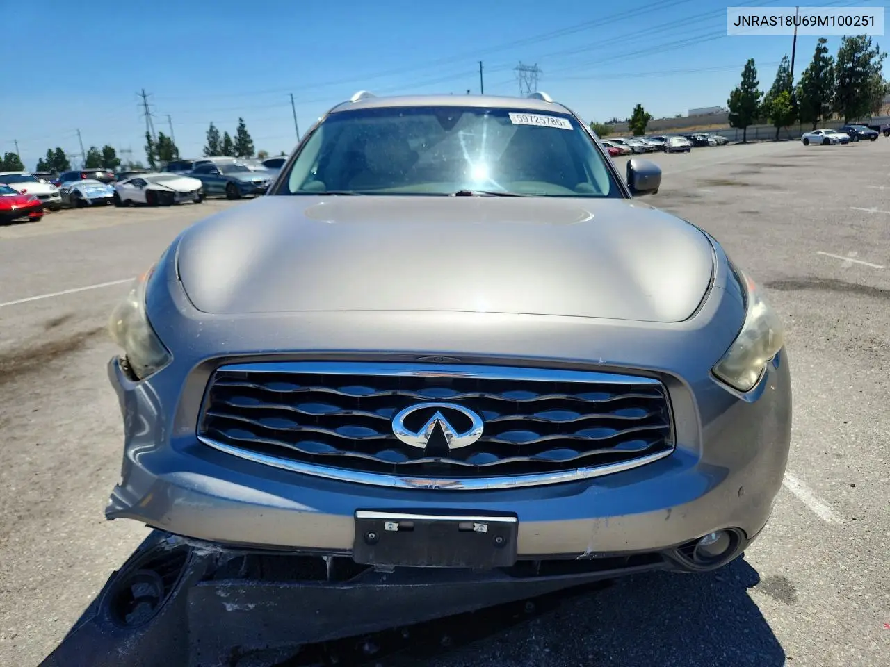 2009 Infiniti Fx35 Base VIN: JNRAS18U69M100251 Lot: 59725786