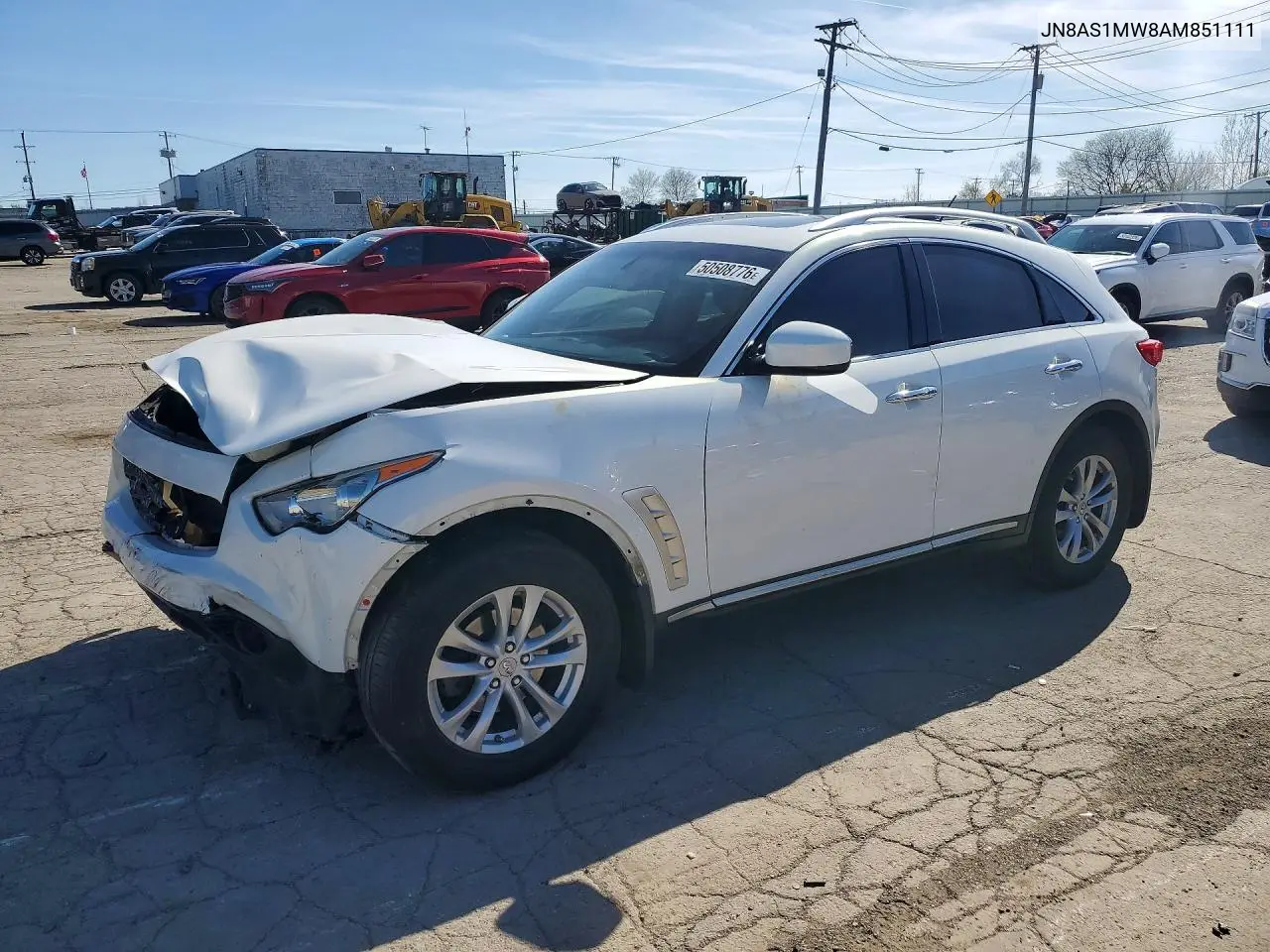 2010 Infiniti Fx35 Base VIN: JN8AS1MW8AM851111 Lot: 50508776