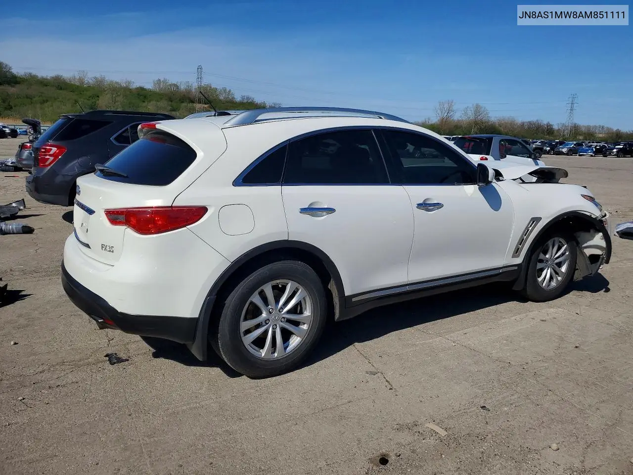 2010 Infiniti Fx35 Base VIN: JN8AS1MW8AM851111 Lot: 50508776
