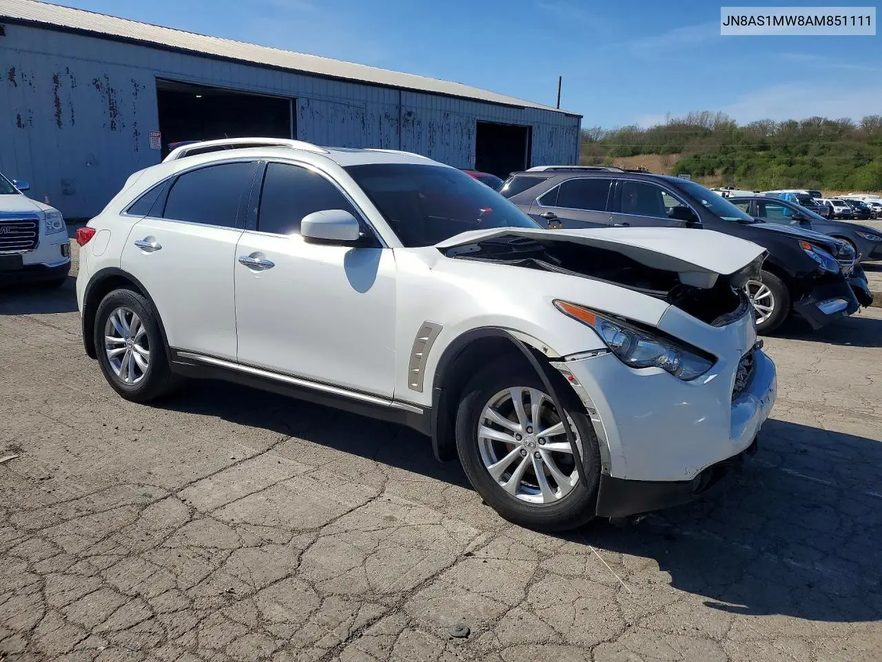 2010 Infiniti Fx35 Base VIN: JN8AS1MW8AM851111 Lot: 50508776