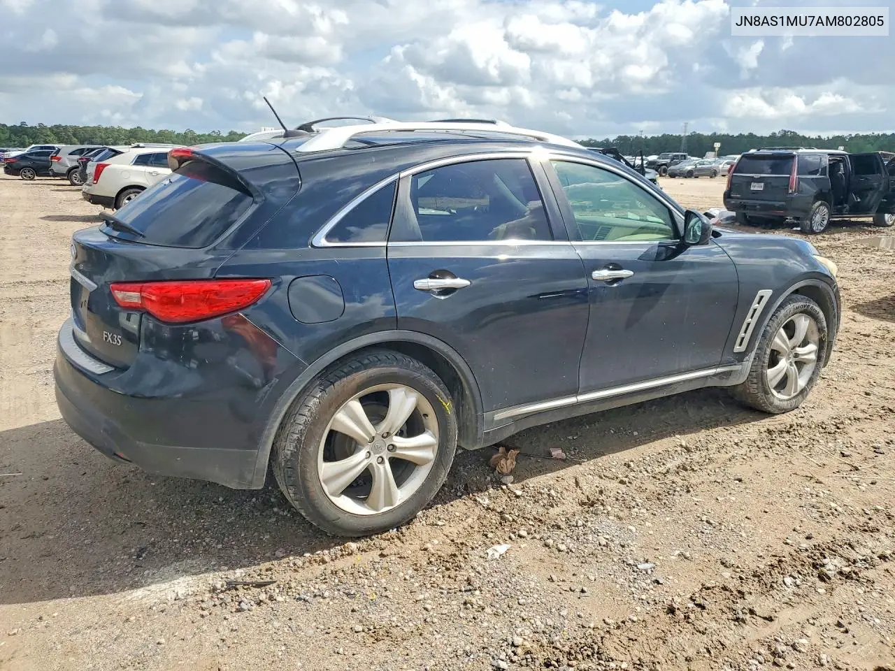 2010 Infiniti Fx35 Rwd VIN: JN8AS1MU7AM802805 Lot: 51087016
