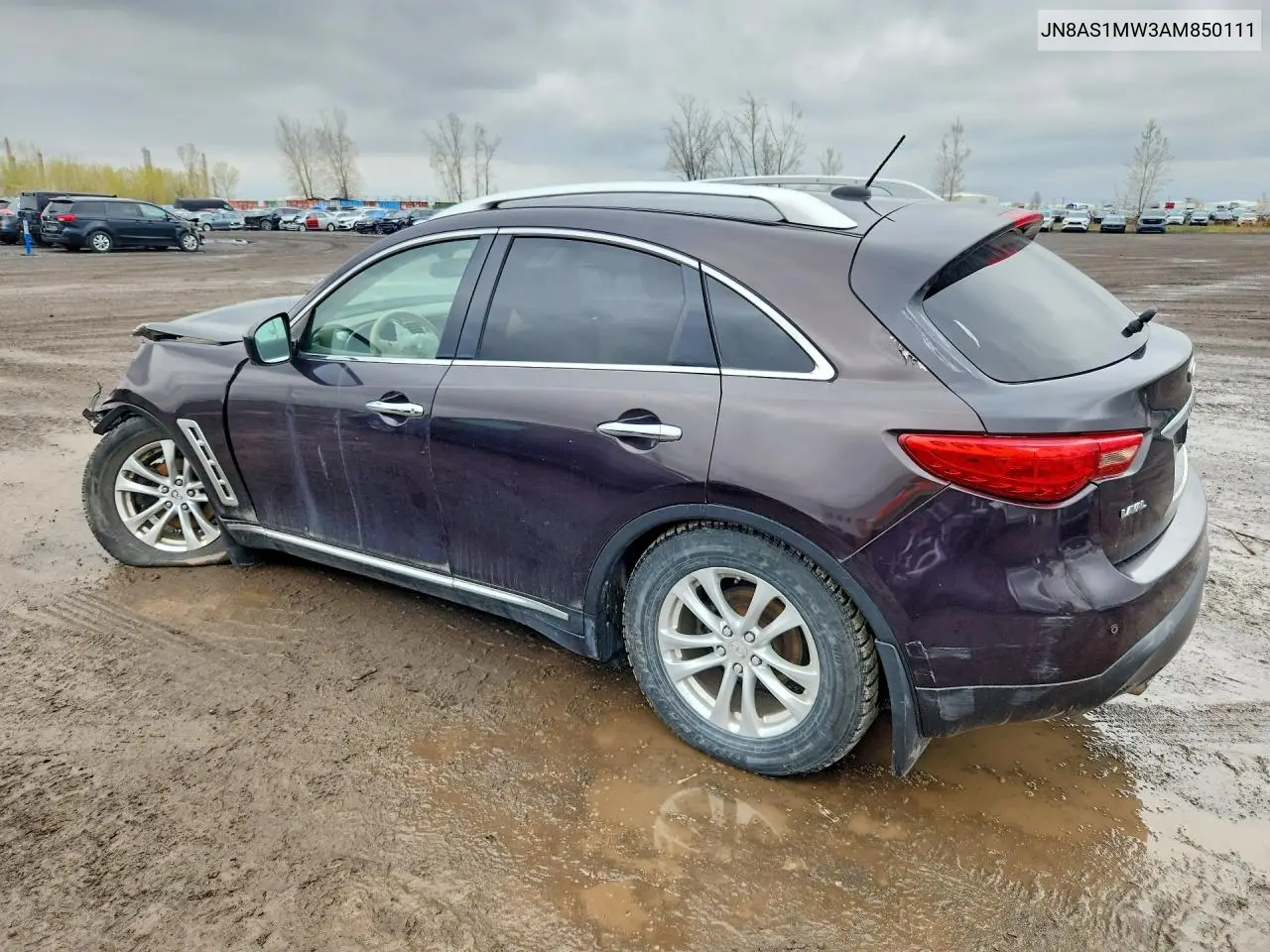 2010 Infiniti Fx35 Base VIN: JN8AS1MW3AM850111 Lot: 53626086