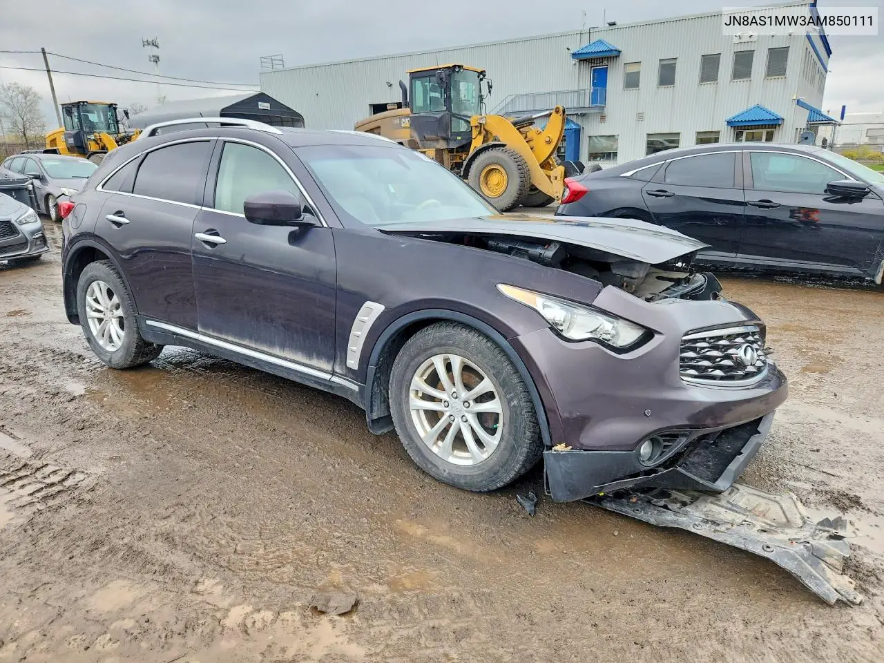2010 Infiniti Fx35 Base VIN: JN8AS1MW3AM850111 Lot: 53626086