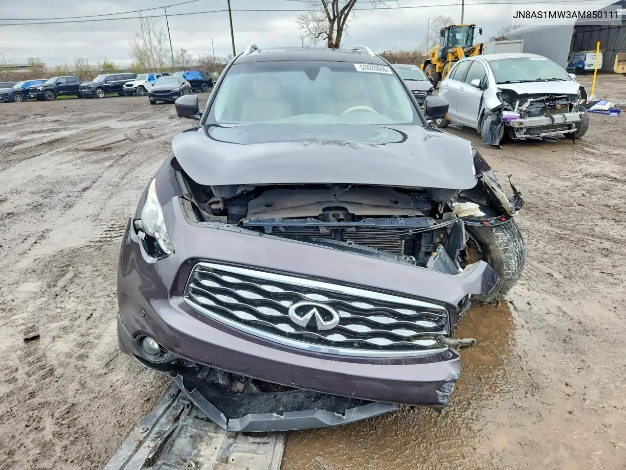 2010 Infiniti Fx35 Base VIN: JN8AS1MW3AM850111 Lot: 53626086