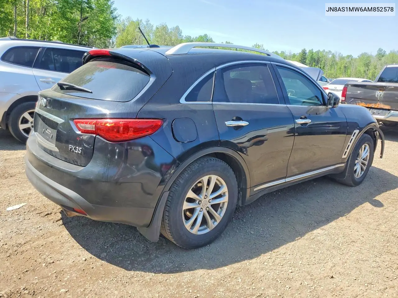 2010 Infiniti Fx35 Base VIN: JN8AS1MW6AM852578 Lot: 54696666