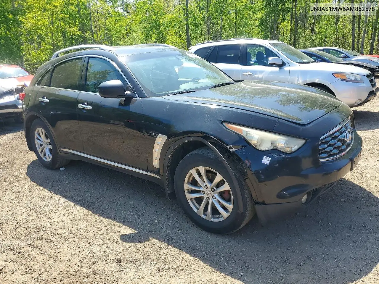 2010 Infiniti Fx35 Base VIN: JN8AS1MW6AM852578 Lot: 54696666