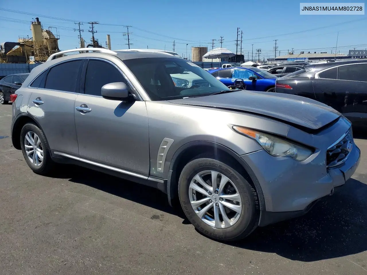 2010 Infiniti Fx35 Base VIN: JN8AS1MU4AM802728 Lot: 57456976