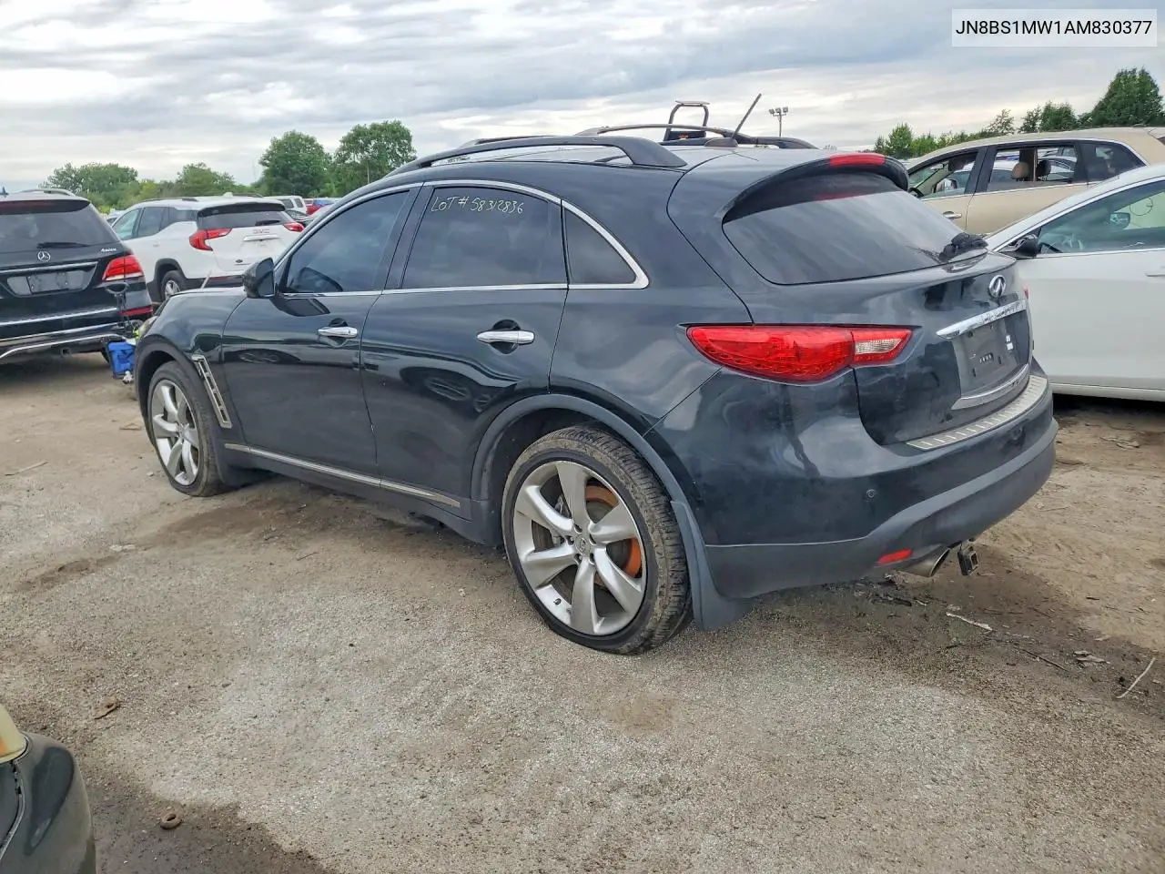 2010 Infiniti Fx50 Base VIN: JN8BS1MW1AM830377 Lot: 58312836