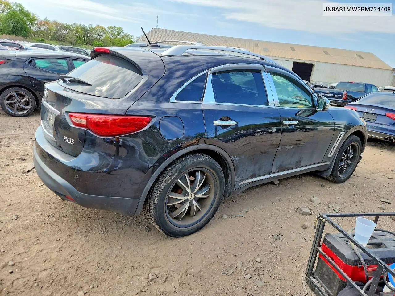 2011 Infiniti Fx35 Base VIN: JN8AS1MW3BM734408 Lot: 50814186