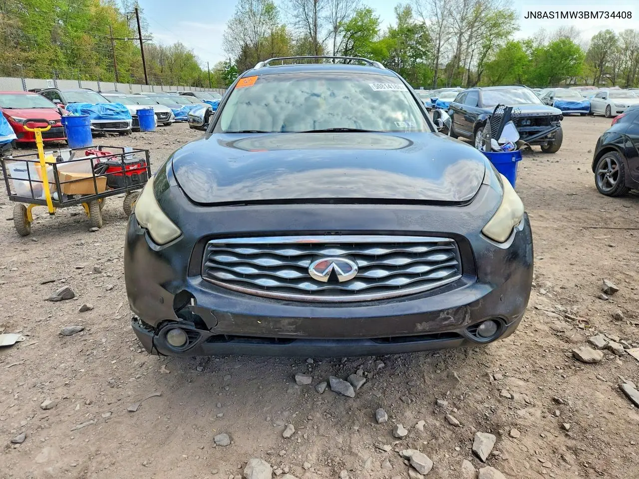 2011 Infiniti Fx35 Base VIN: JN8AS1MW3BM734408 Lot: 50814186
