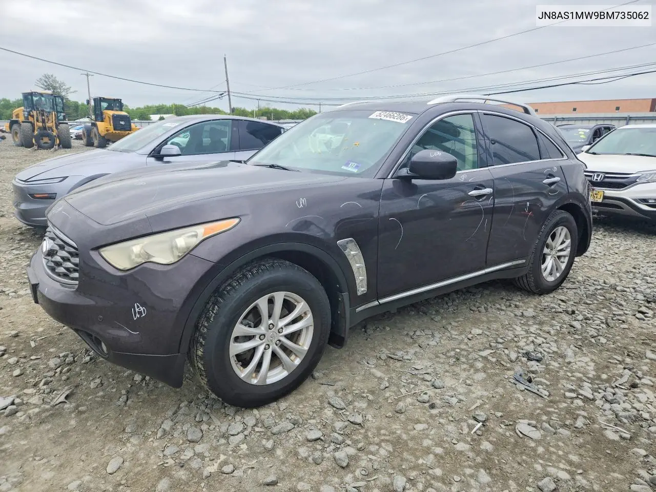 2011 Infiniti Fx35 Base VIN: JN8AS1MW9BM735062 Lot: 52466286