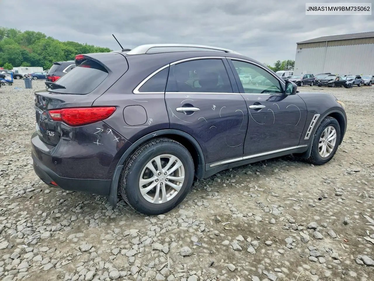 2011 Infiniti Fx35 Base VIN: JN8AS1MW9BM735062 Lot: 52466286