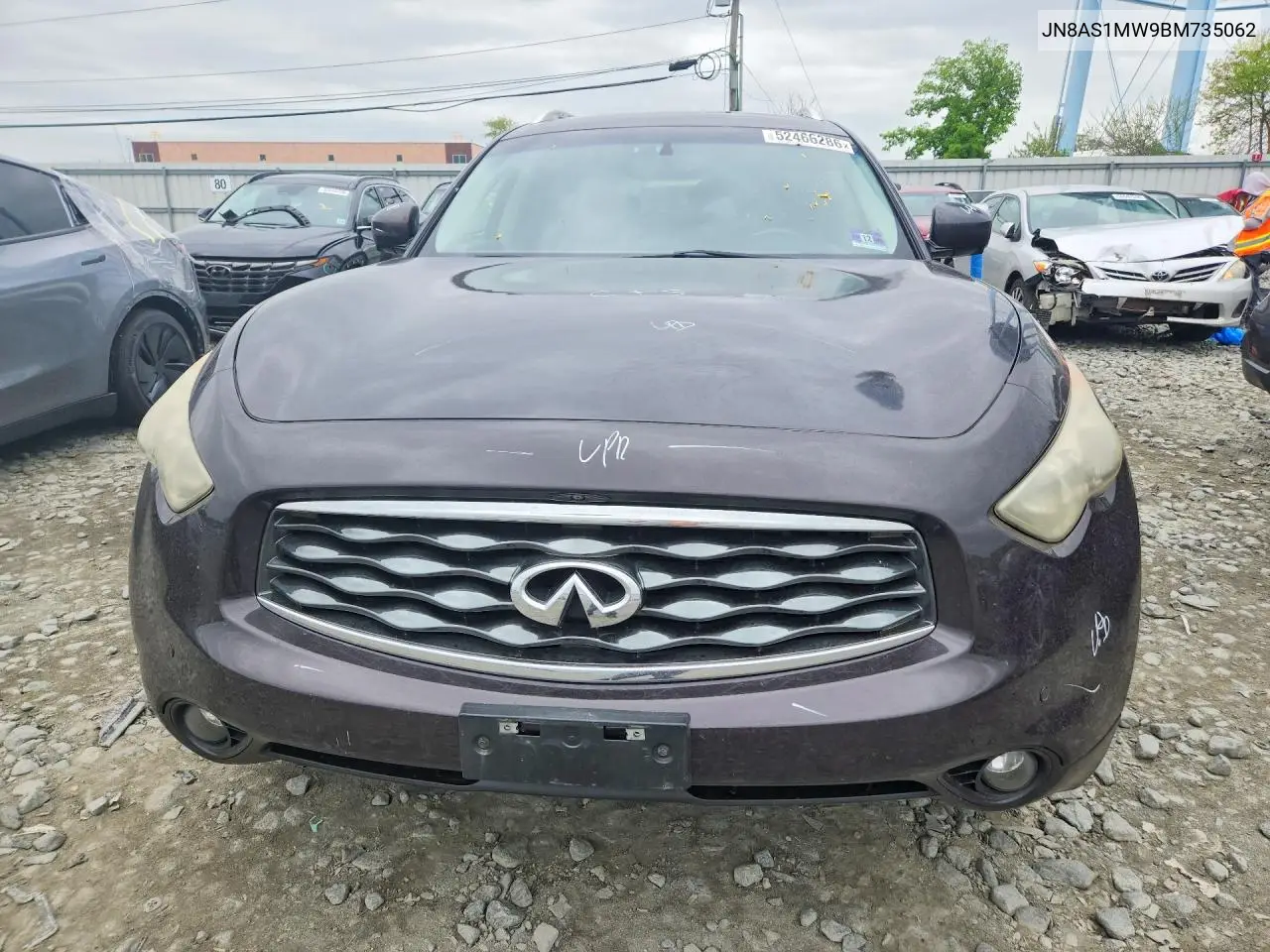 2011 Infiniti Fx35 Base VIN: JN8AS1MW9BM735062 Lot: 52466286
