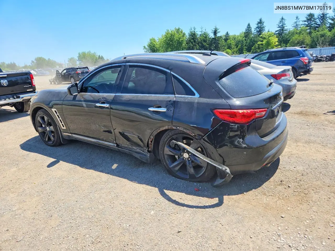 2011 Infiniti Fx50 Base VIN: JN8BS1MW7BM170119 Lot: 59363436