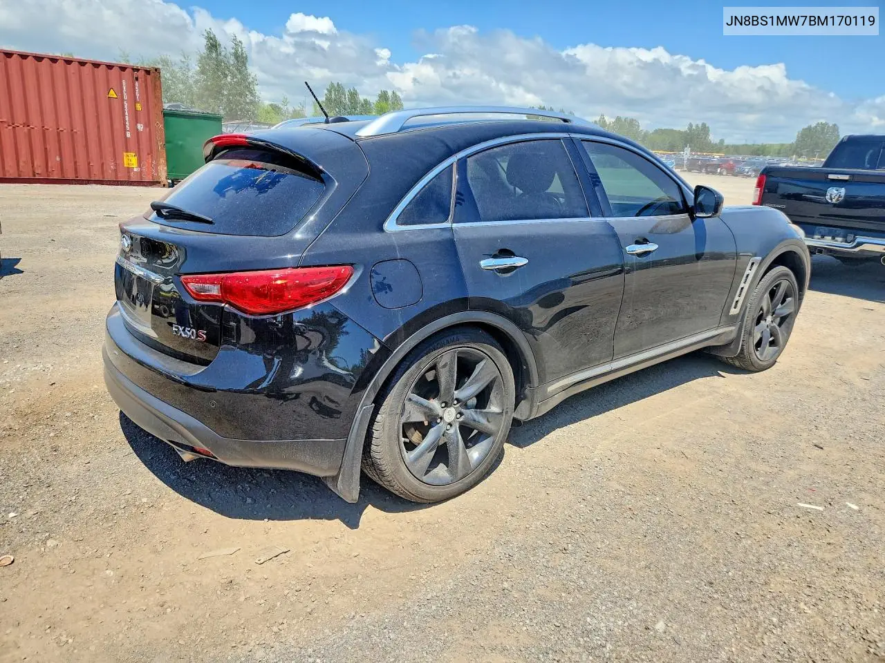 2011 Infiniti Fx50 Base VIN: JN8BS1MW7BM170119 Lot: 59363436