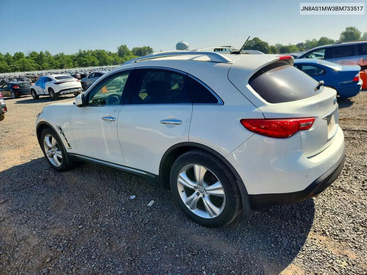 2011 Infiniti Fx35 Base VIN: JN8AS1MW3BM733517 Lot: 59654786