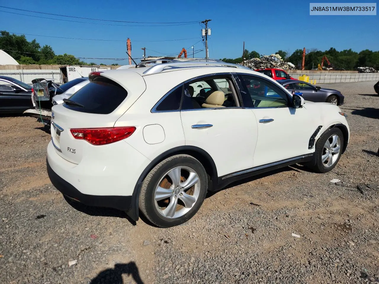 2011 Infiniti Fx35 Base VIN: JN8AS1MW3BM733517 Lot: 59654786