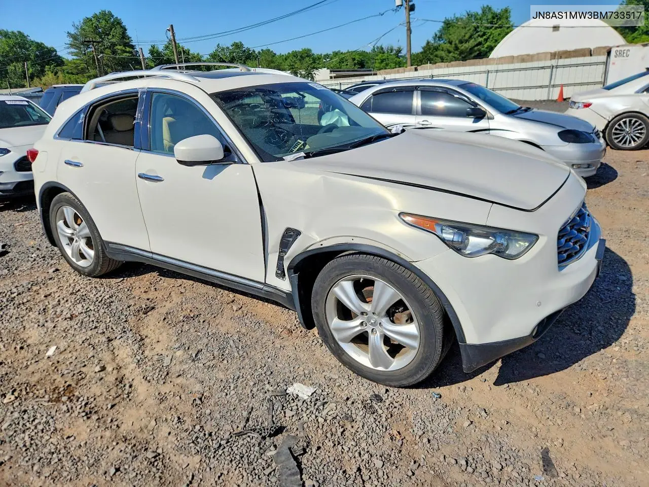 2011 Infiniti Fx35 Base VIN: JN8AS1MW3BM733517 Lot: 59654786