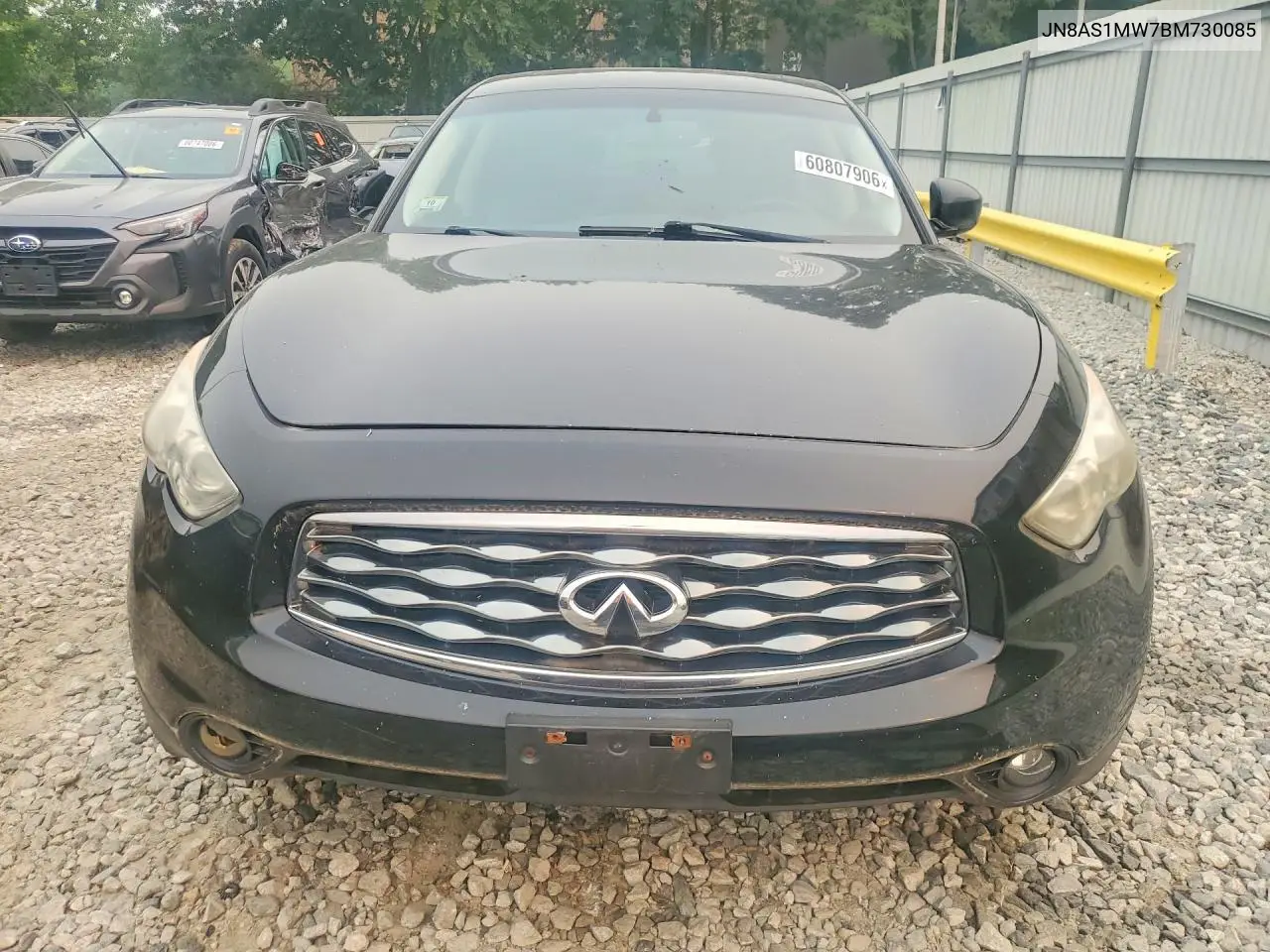 2011 Infiniti Fx35 Base VIN: JN8AS1MW7BM730085 Lot: 60807906