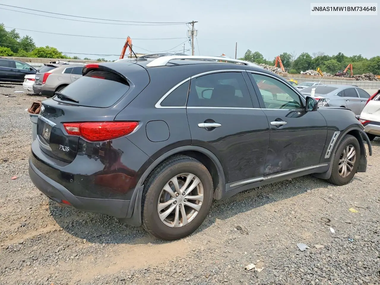 2011 Infiniti Fx35 Base VIN: JN8AS1MW1BM734648 Lot: 61011226