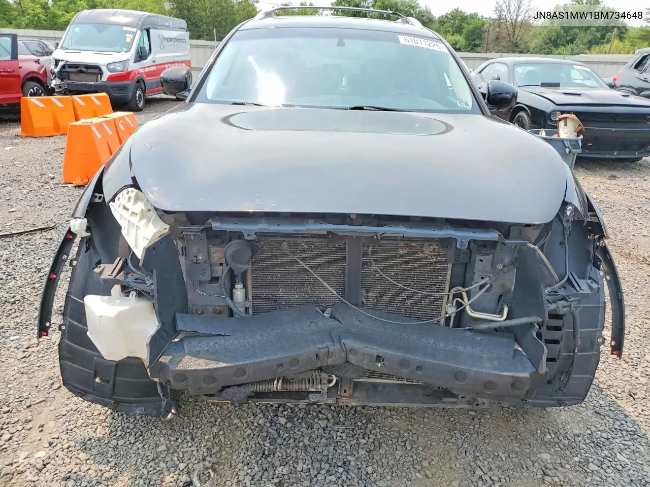 2011 Infiniti Fx35 Base VIN: JN8AS1MW1BM734648 Lot: 61011226