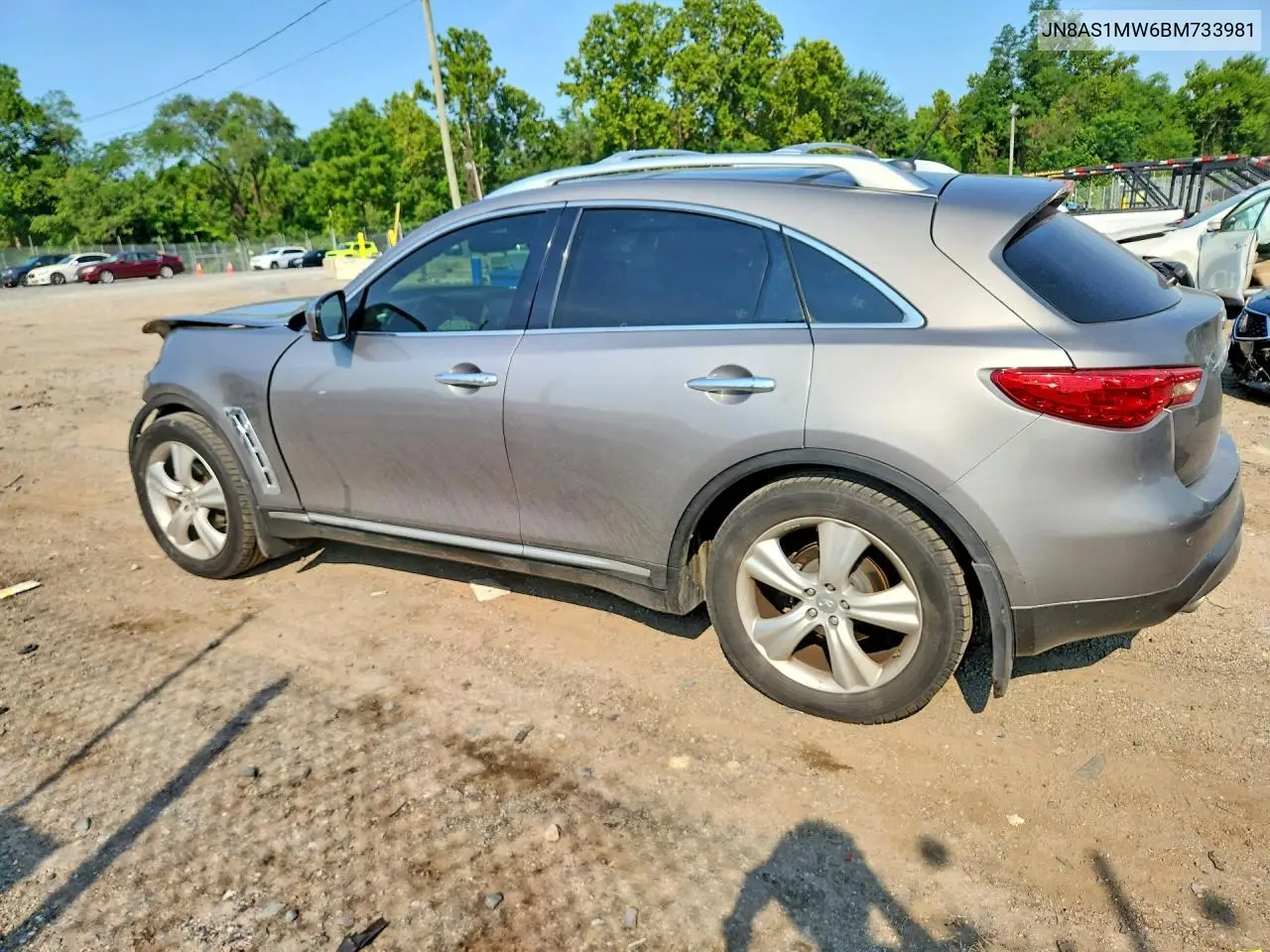 2011 Infiniti Fx35 Base VIN: JN8AS1MW6BM733981 Lot: 61211216