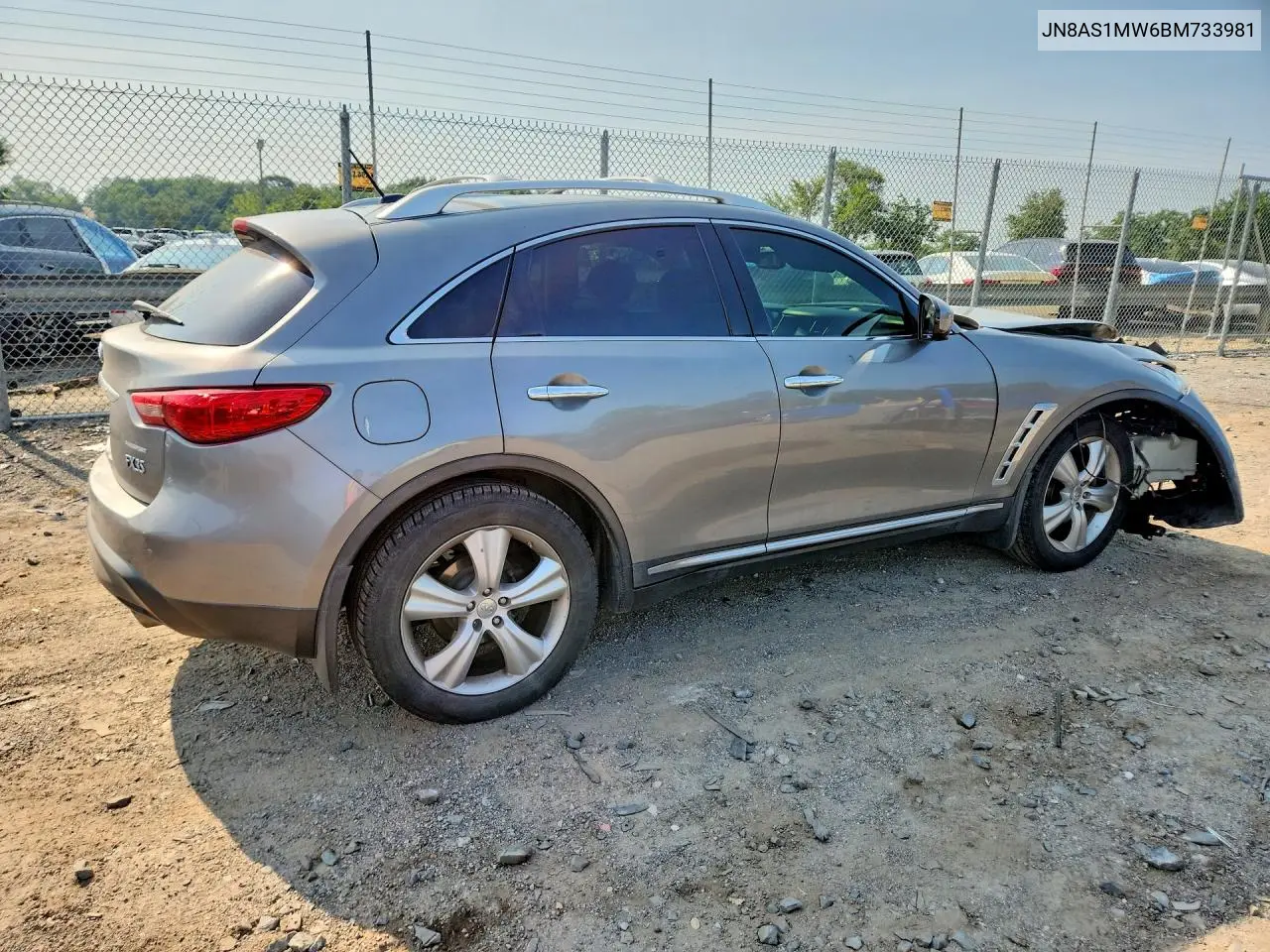 2011 Infiniti Fx35 Base VIN: JN8AS1MW6BM733981 Lot: 61211216