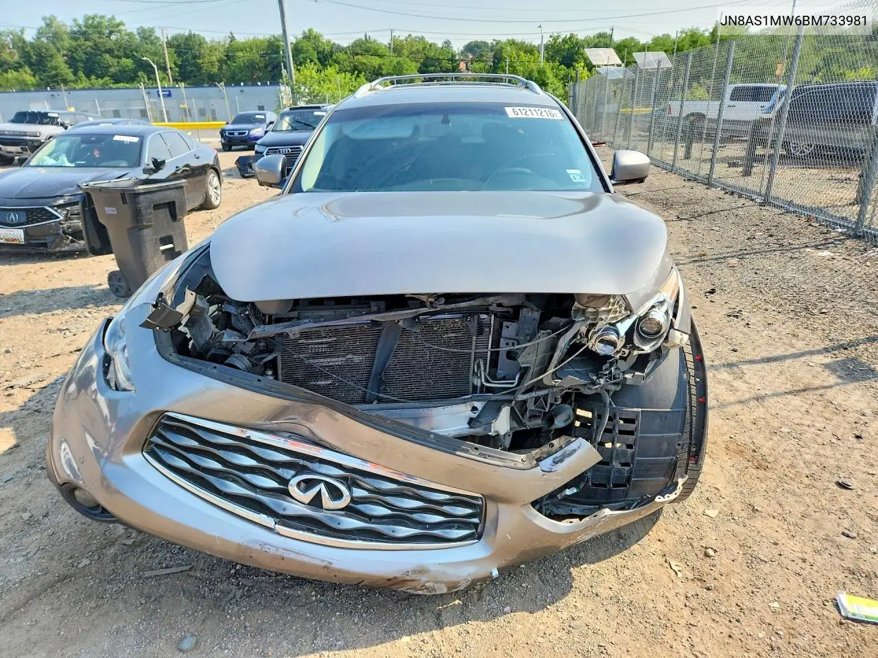 2011 Infiniti Fx35 Base VIN: JN8AS1MW6BM733981 Lot: 61211216