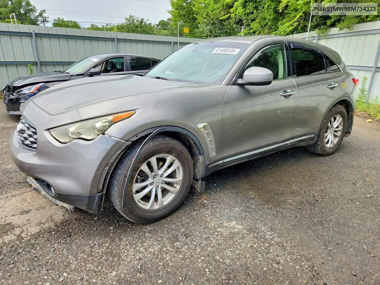 2011 Infiniti Fx35 Base VIN: JN8AS1MW9BM734333 Lot: 61408336
