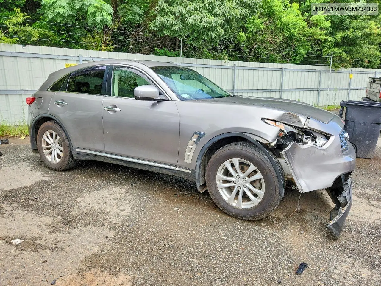 2011 Infiniti Fx35 Base VIN: JN8AS1MW9BM734333 Lot: 61408336