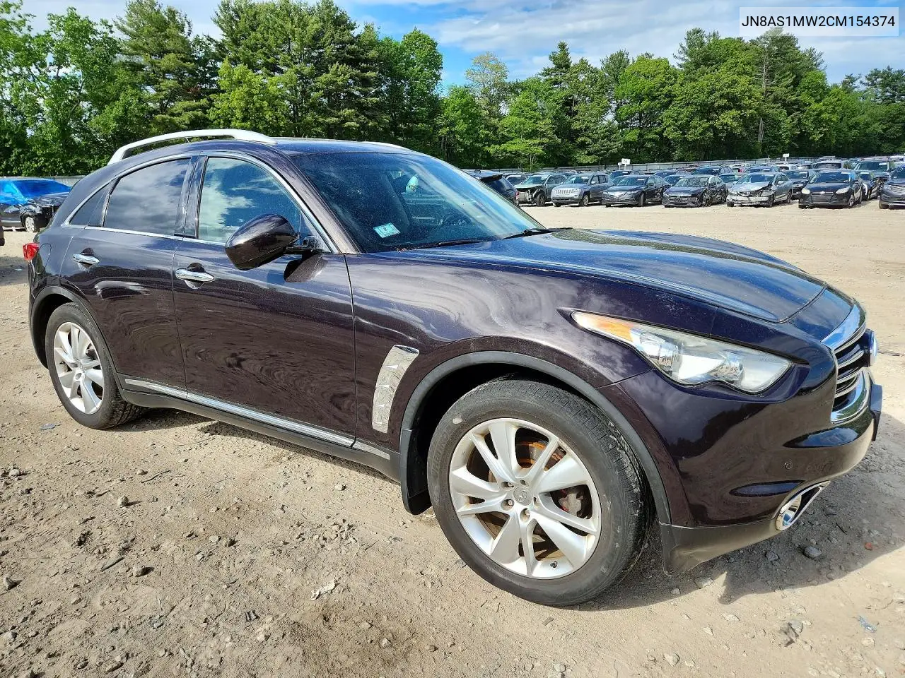 2012 Infiniti Fx35 Base VIN: JN8AS1MW2CM154374 Lot: 54600996